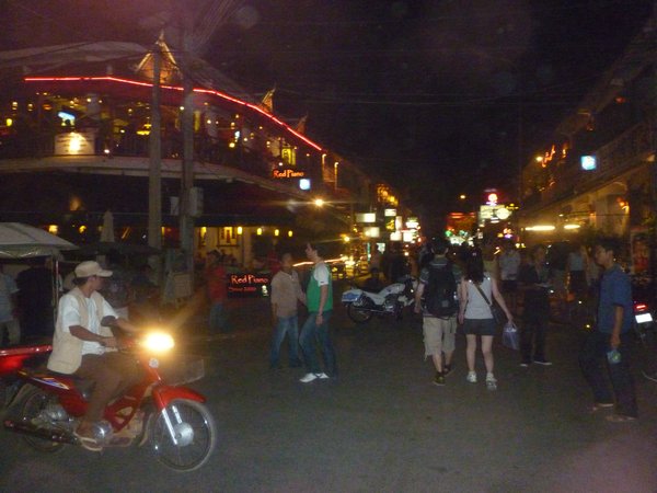 Pub street by night