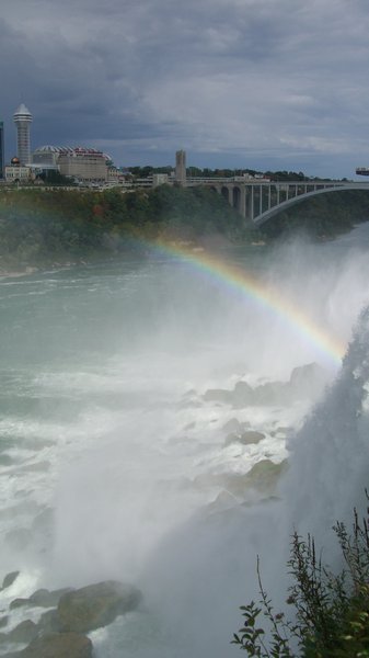 rainbow across the river