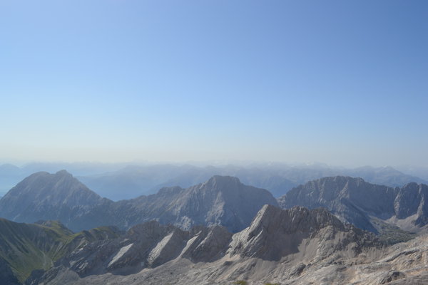En haut du Zugspitze