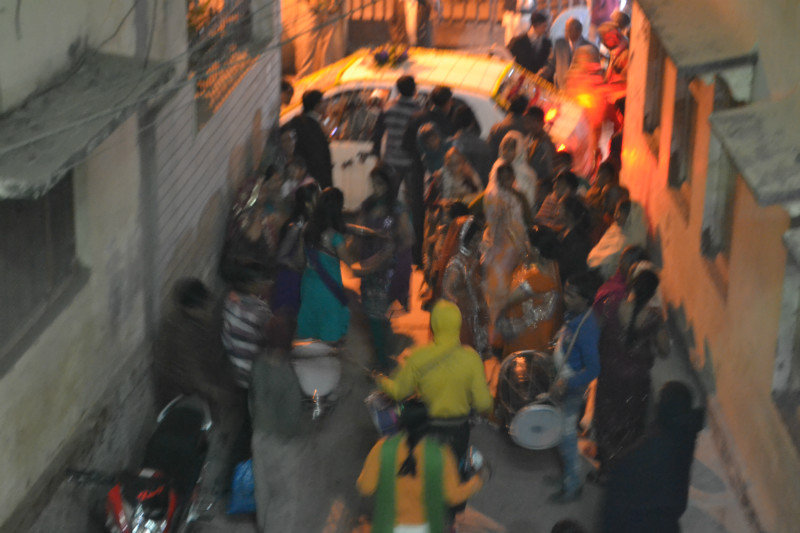Street party under our balcony