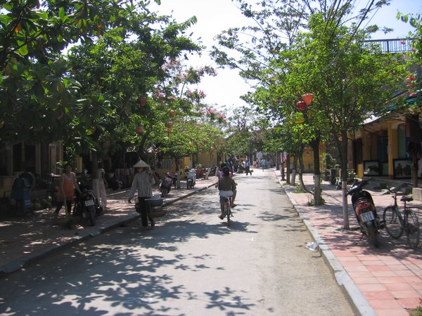 Tree lined streets of the old town