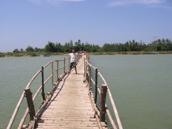 ricketty bridge between islands