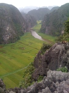 View over Tam Coc from Mua Cave