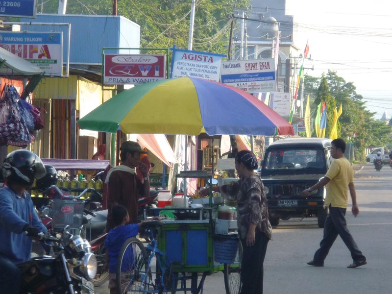 a typical Indonesian street scene
