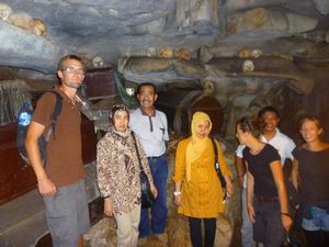 inside the burial tomb