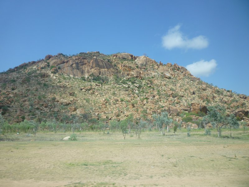 Huge rock formations
