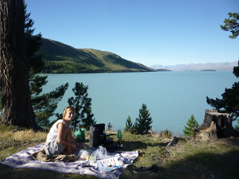 View of lake Tekapo