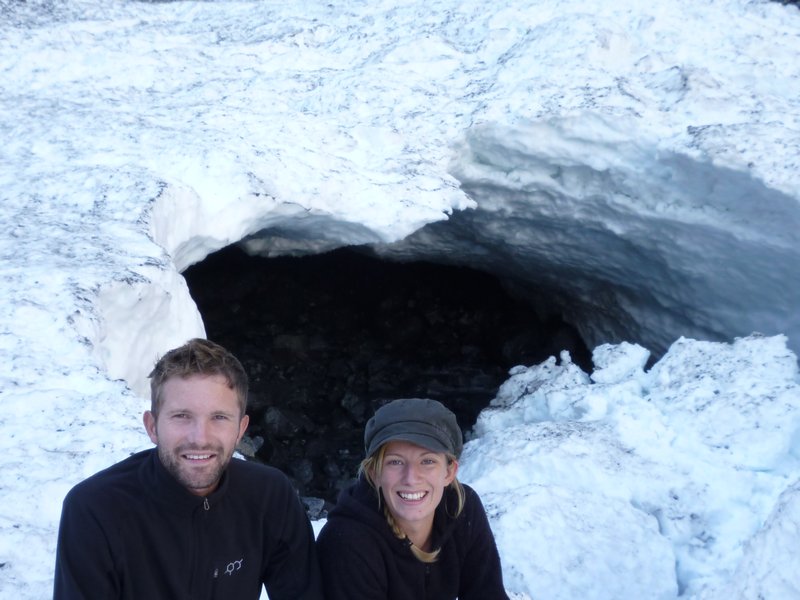 The ice cave about to swallow us up