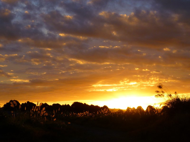 Sunset in Tongariro N.P