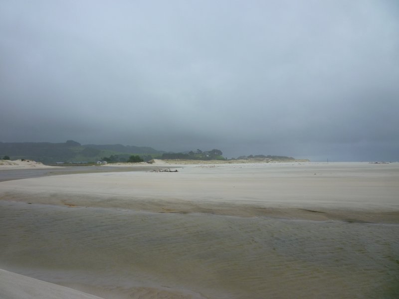 Grey day at Pakiri beach