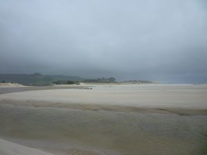 Grey day at Pakiri beach