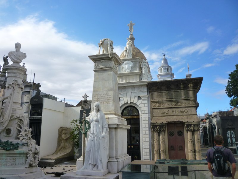 Grand tombs within the Recoleta cemetary