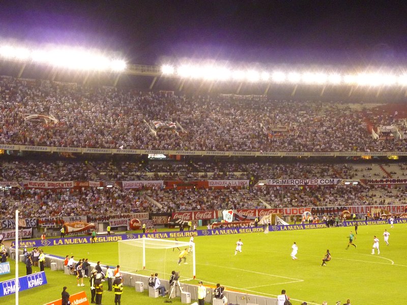 River Plate winning 2-0