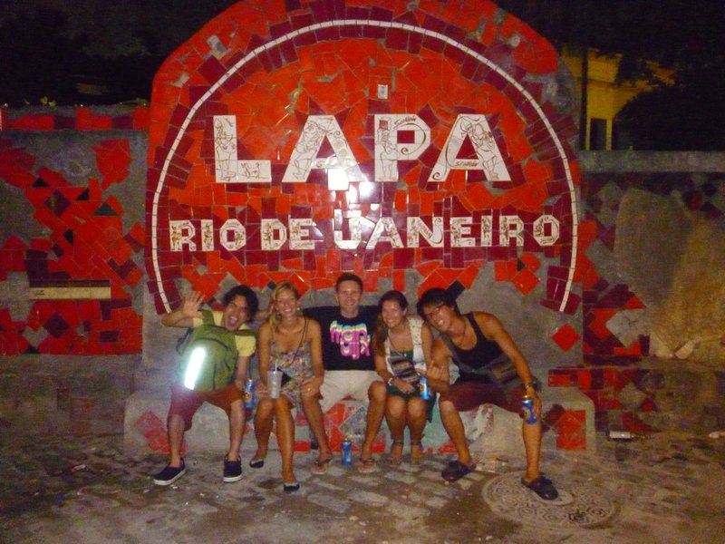The Family (minus Tito) partying in Lapa