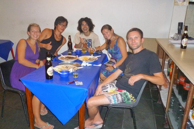 the famalama at a restaurant in vidigal