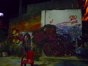street graffiti atop vidigal
