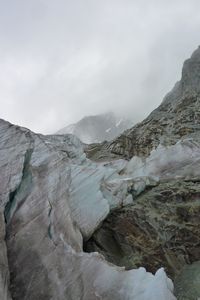 Glacier creeps down