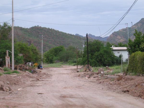 Closeup - North View of Road