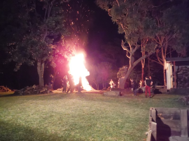 Belinda's birthday backyard bonfire