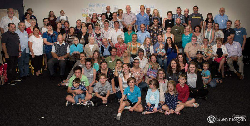 Just some of the family at the Close Reunion
