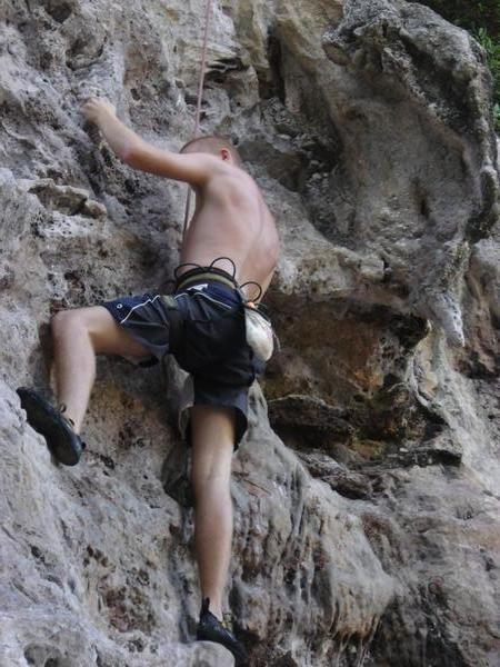 sean rock climbing