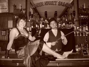 at the golden nugget saloon