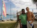 Sean and our guide, Tiki on Walli beach
