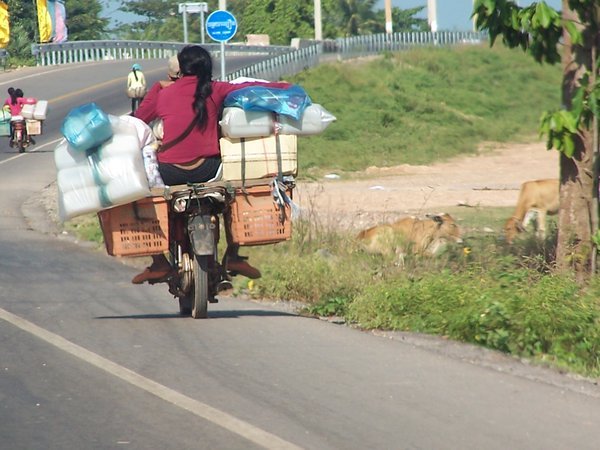 Typical transport in Cambodia