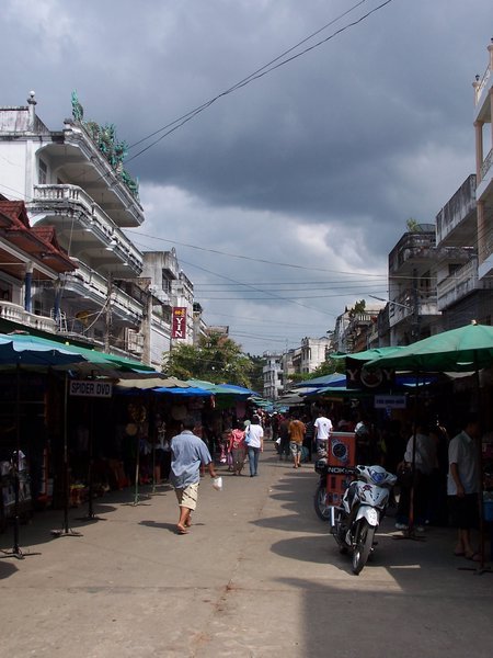 Alley of vendors- Burma