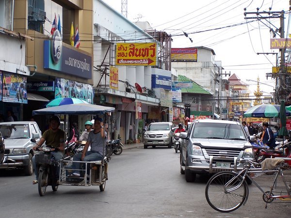 Day Market street in Chiang Rai