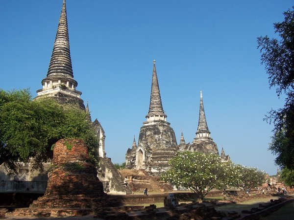 Trio of Chedi @ Ancient Palace in Ayutthaya