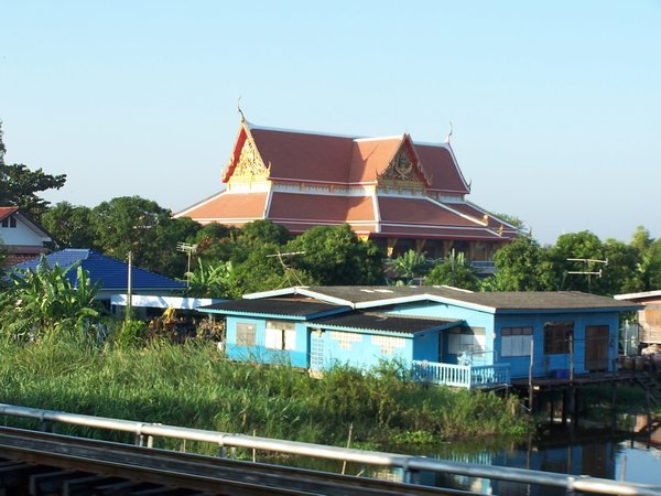 Thailand country side by train