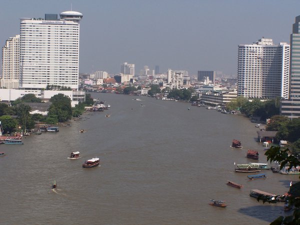 Close up of Chao Praya River in Bangkok
