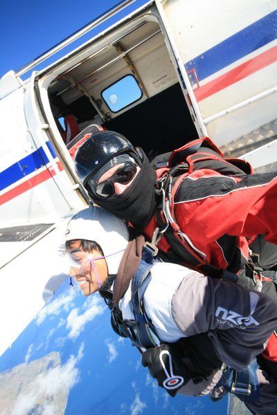 Jumping out of the airplane!