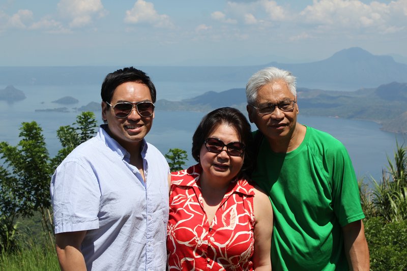 Me and my parents in Tagaytay