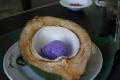 Ube (purple yam) ice cream in Buco Shell