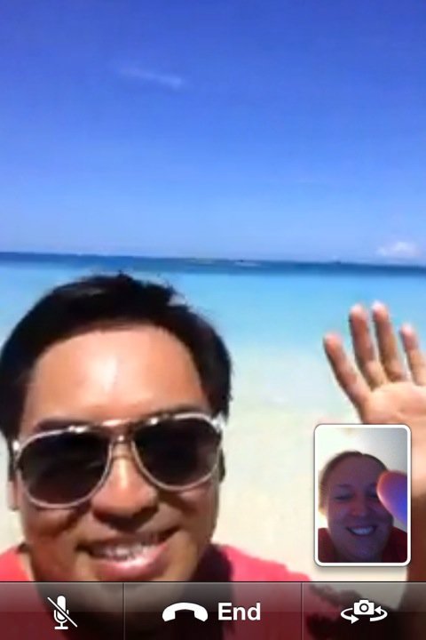 Facetime on Boracay Beach