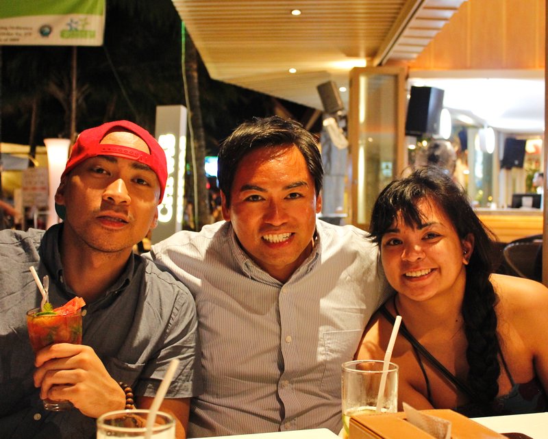 My siblings Brian and Christine with their Kuya