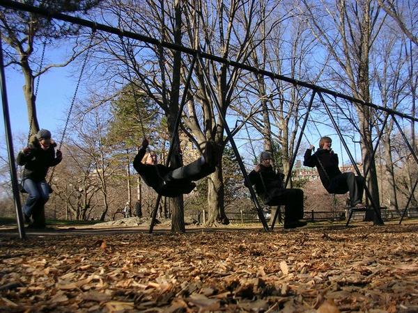 Swinging in Central Park 