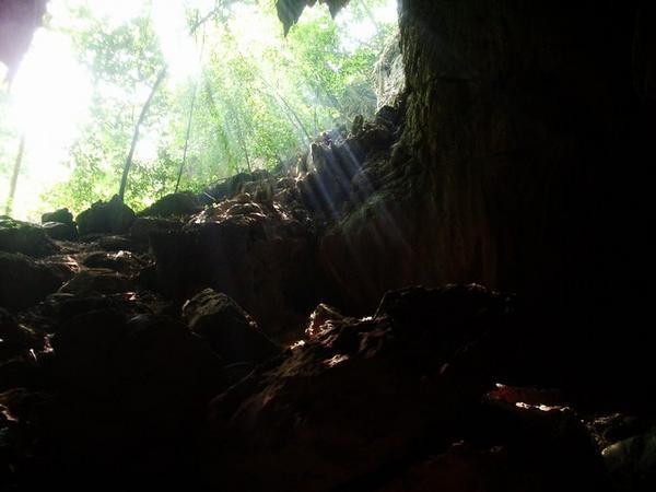 Cave in the morning