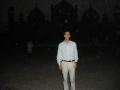 Me outside Badshahi mosque at night during power cut