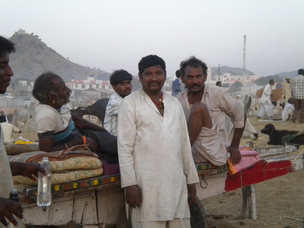 Traders at the camel market