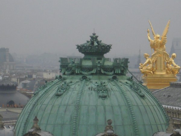 Rooftops from terrace at Galeries Lafayette