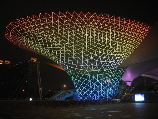 Night Scenes along the Expo Central Axis