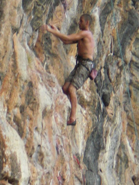 Me - Rock climbing, 4th face.