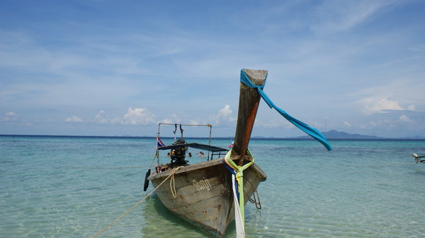 Our Long Tail Boat, Bamboo Island.