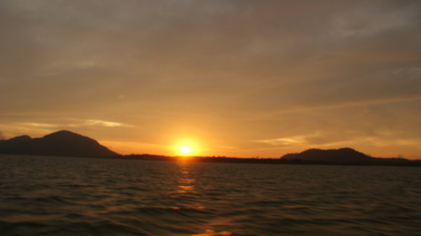 Sun set, watched & taken whilst on the speed boat.
