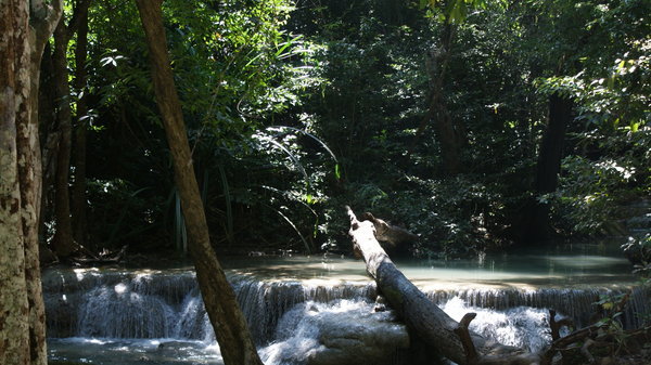 Erawan Waterfall, tier 1, of 7.