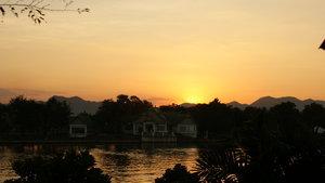 Our final sun set over the River Kwai.