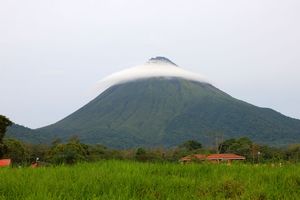 Arenal with a Lenticular Cloud Top